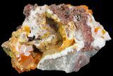 Wulfenite Crystals on Calcite - Los Lamentos, Mexico #139789-1